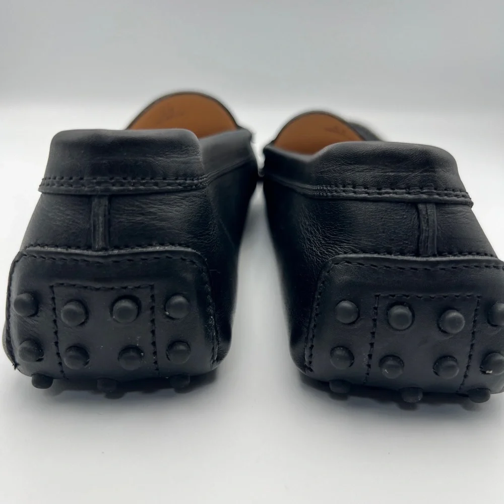 NEW Tods Womens Gommino Driving Penny Loafers Shoes Black Leather Slip On 11 - Picture 5 of 11